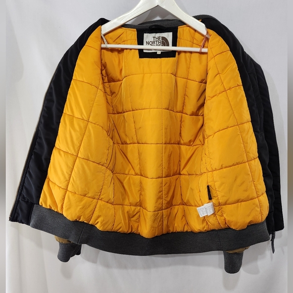 THE NORTH FACE Brown Label Asian Market Outerwear Black Gold Varsity Jacket sz S - Picture 10 of 14